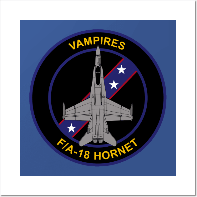 F/A-18 Hornet Vampires Squadron Wall Art by TCP